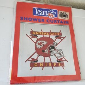 Vintage 1994 Kansas City Chiefs NFL Shower Curtain Jay Franco New Sealed Vinyl